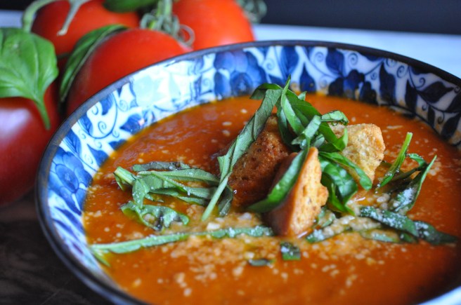 Roasted Tomato Basil Soup